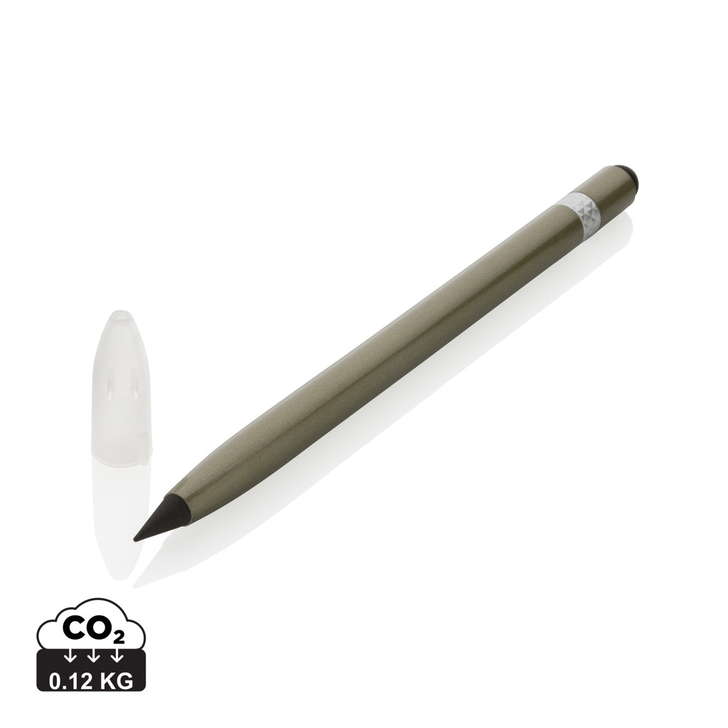 Crayon sans encre avec gomme promotionnel Vert 